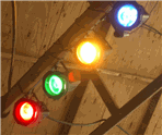 4 multicolored stage lights 'acoustic_stage_lights' by doctor paradox